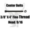 3/8"x 4" Center Bolt