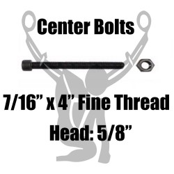 7/16" x 4" Center Bolt