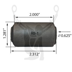 RB-1 Rubber Encased Bushing