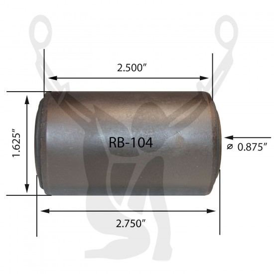RB-104 Rubber Encased Bushing RB-104 Rubber Encased Bushing