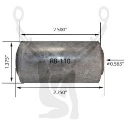 RB-110 Rubber Encased Bushing