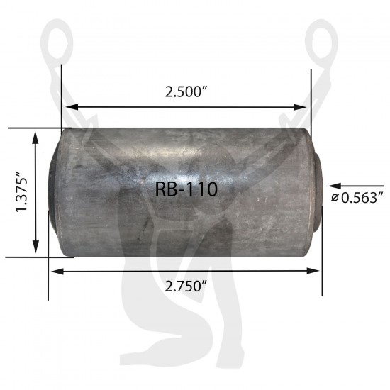 RB-110 Rubber Encased Bushing RB-110 Rubber Encased Bushing