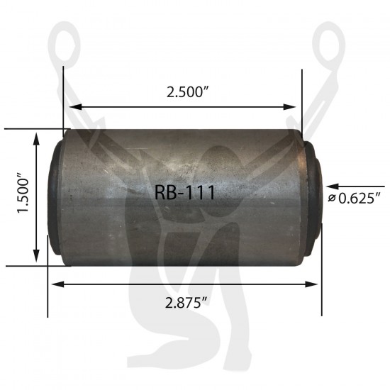 RB-111 Rubber Encased Bushing RB-111 Rubber Encased Bushing