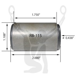 RB-115 Rubber Encased Bushing