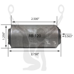 RB-120 Rubber Encased Bushing