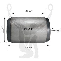 RB-121 Rubber Encased Bushing