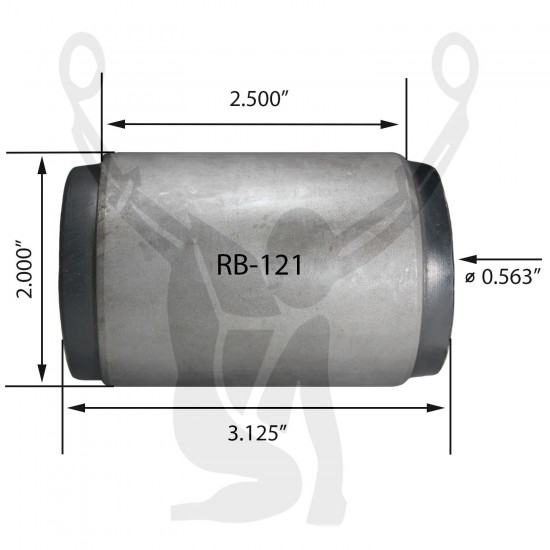 RB-121 Rubber Encased Bushing