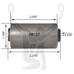 RB-127 Rubber Encased Bushing