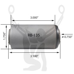RB-135 Rubber Encased Bushing