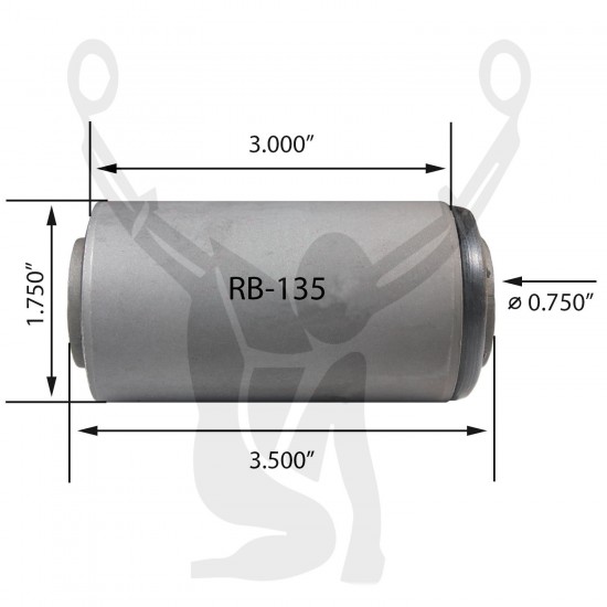 RB-135 Rubber Encased Bushing RB-135 Rubber Encased Bushing