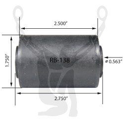 RB-138 Rubber Encased Bushing
