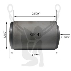 RB-141 Rubber Encased Bushing