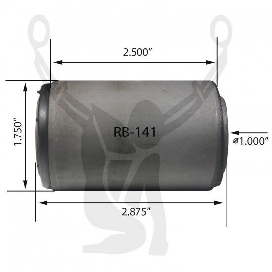 RB-141 Rubber Encased Bushing RB-141 Rubber Encased Bushing