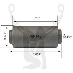 RB-142 Rubber Encased Bushing