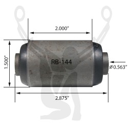 RB-144 Rubber Encased Bushing