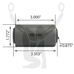RB-146 Rubber Encased Bushing
