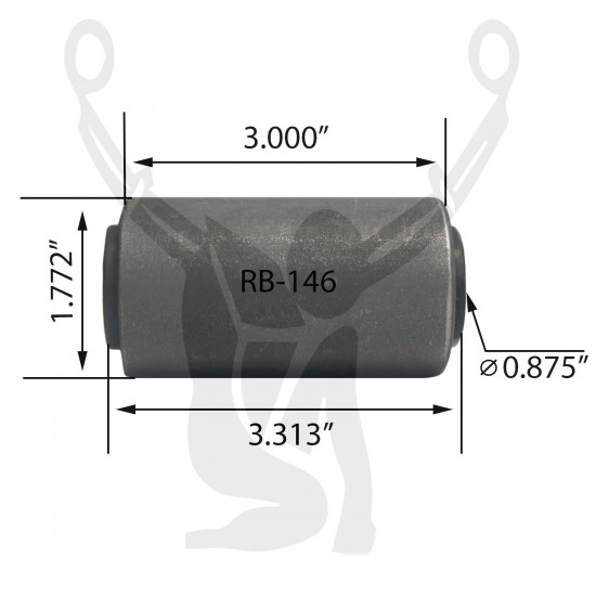 RB-146 Rubber Encased Bushing RB-146 Rubber Encased Bushing