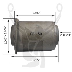 RB-150 Rubber Encased Bushing
