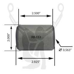 RB-153 Rubber Encased Bushing