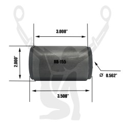 RB-155 Rubber Encased Bushing