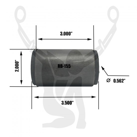 RB-155 Rubber Encased Bushing