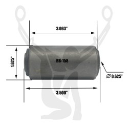 RB-158 Rubber Encased Bushing
