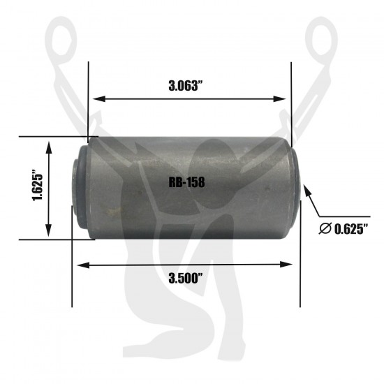 RB-158 Rubber Encased Bushing