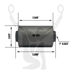 RB-159 Rubber Encased Bushing