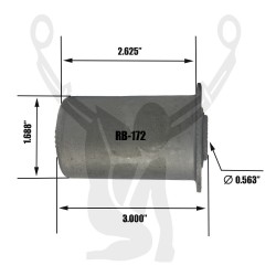 RB-172 Rubber Encased Bushing