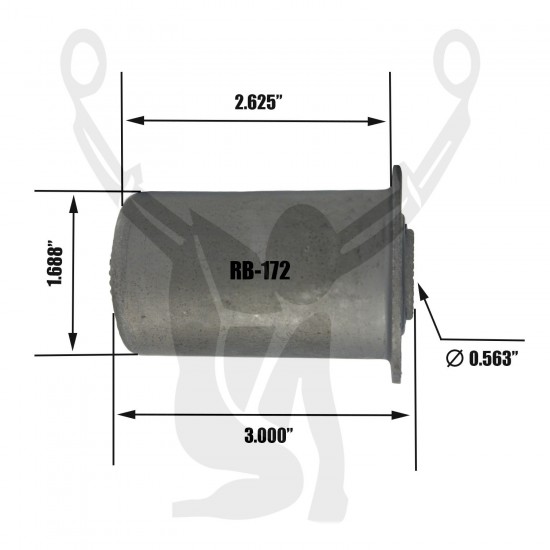 RB-172 Rubber Encased Bushing