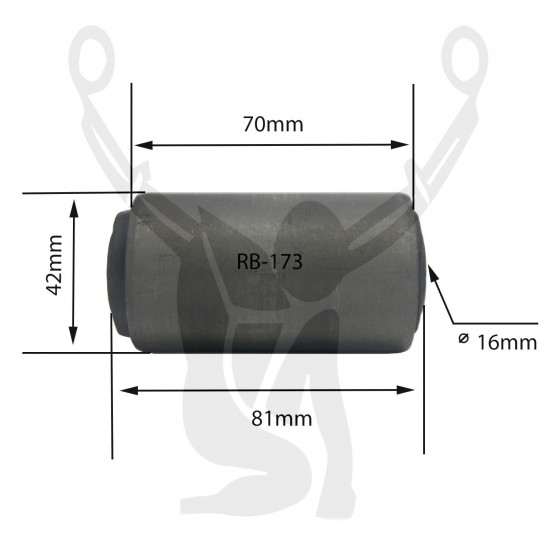 RB-173 Rubber Encased Bushing