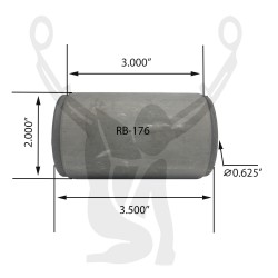 RB-176 Rubber Encased Bushing