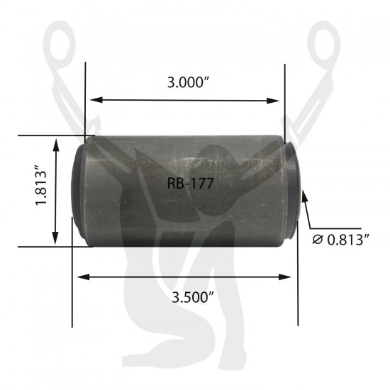 RB-177 Rubber Encased Bushing RB-177 Rubber Encased Bushing