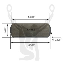 RB-182 Rubber Encased Bushing