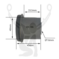 RB-186 Rubber Encased Bushing