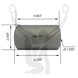 RB-187 Rubber Encased Bushing