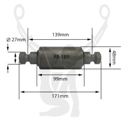 RB-189 Rubber Encased Bushing