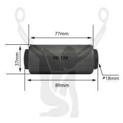 RB-198 Rubber Encased Bushing
