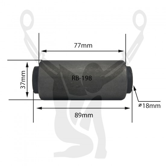 RB-198 Rubber Encased Bushing