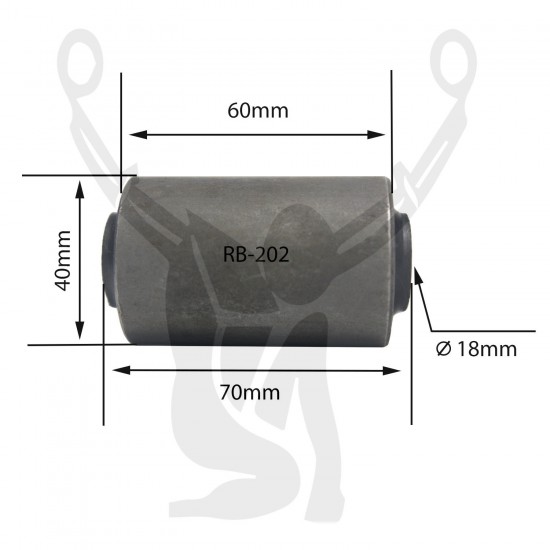 RB-202 Rubber Encased Bushing