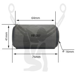 RB-207 Rubber Encased Bushing