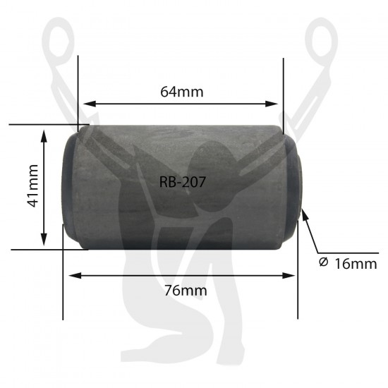 RB-207 Rubber Encased Bushing RB-207 Rubber Encased Bushing