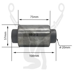 RB-212 Rubber Encased Bushing