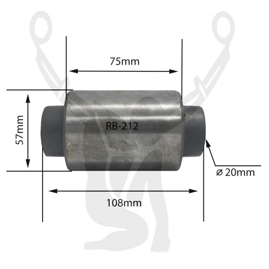 RB-212 Rubber Encased Bushing RB-212 Rubber Encased Bushing