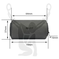 RB-217 Rubber Encased Bushing