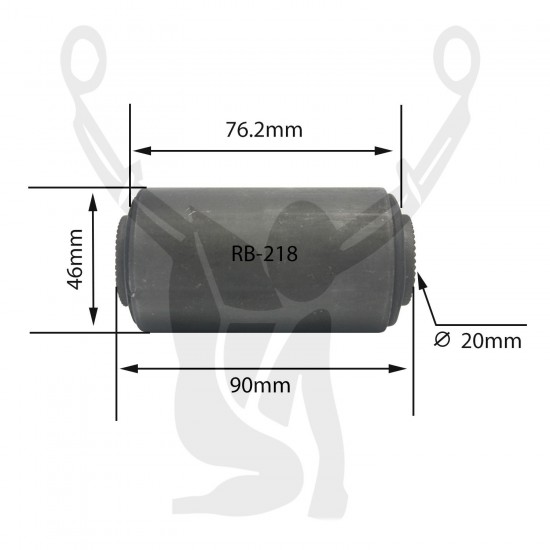 RB-218 Rubber Encased Bushing RB-218 Rubber Encased Bushing