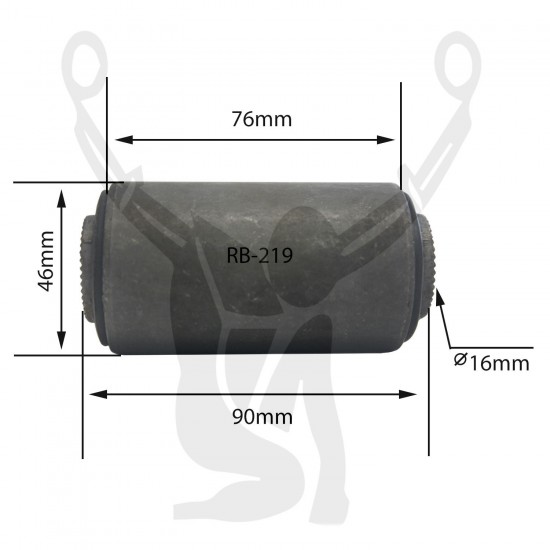 RB-219 Rubber Encased Bushing RB-219 Rubber Encased Bushing