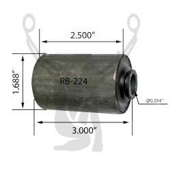 RB-224 Rubber Encased Bushing