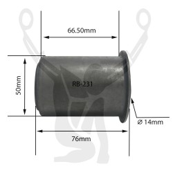 RB-231 Rubber Encased Bushing
