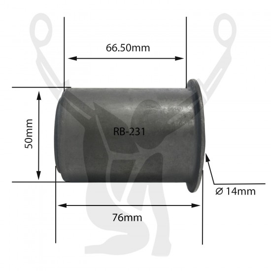 RB-231 Rubber Encased Bushing